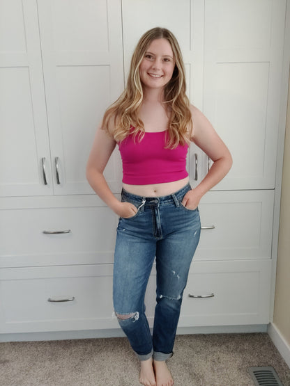 Talia Mom Jeans Jeans Vervet 