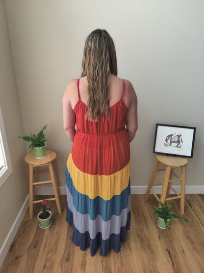 Vacation Maxi Dress - Rainbow Dress Grace & Lace 