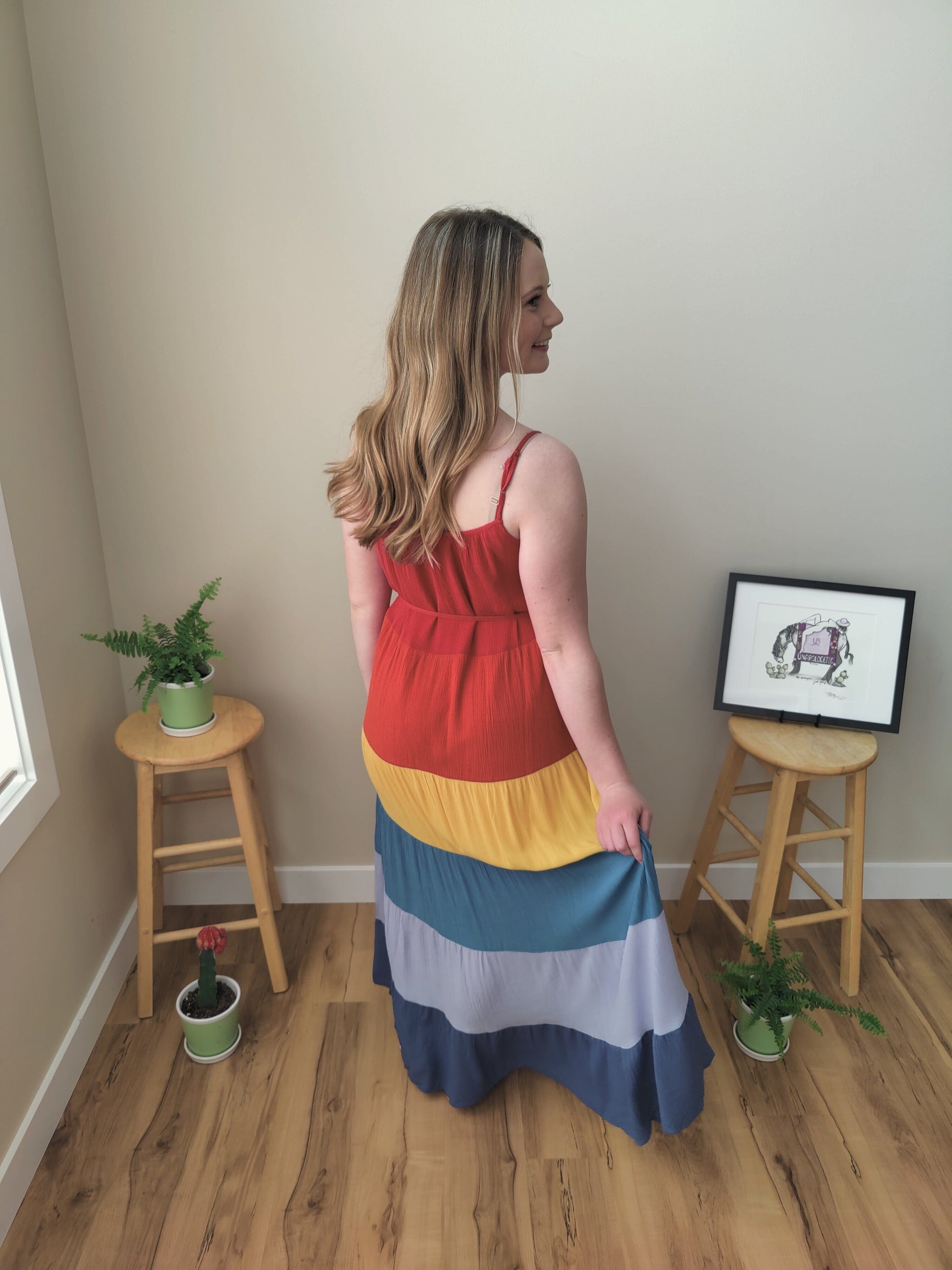 Vacation Maxi Dress - Rainbow Dress Grace & Lace 