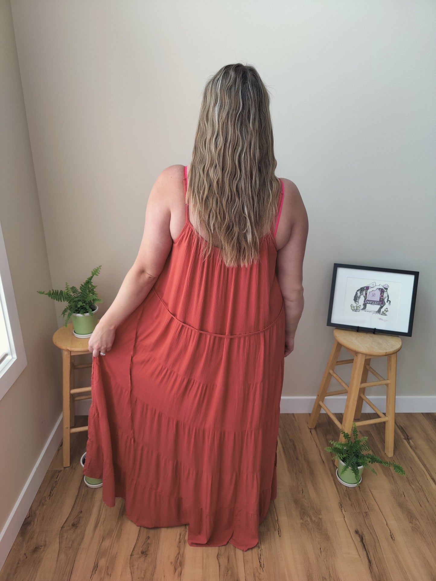 Vacation Maxi Dress - Rust Dress Grace & Lace 